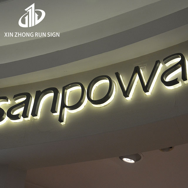 New LED acrylic backlit 3d billboard letter logo