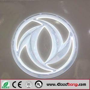 Quality Professional Custom Round Shape Acrylic Sheet Vacuum Moulding Car Logo Signs; wholesale