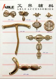 Quality Metal Shinny Rhinestone Ornaments Zinc Alloy Buckle Shoe Accessories For Lady wholesale