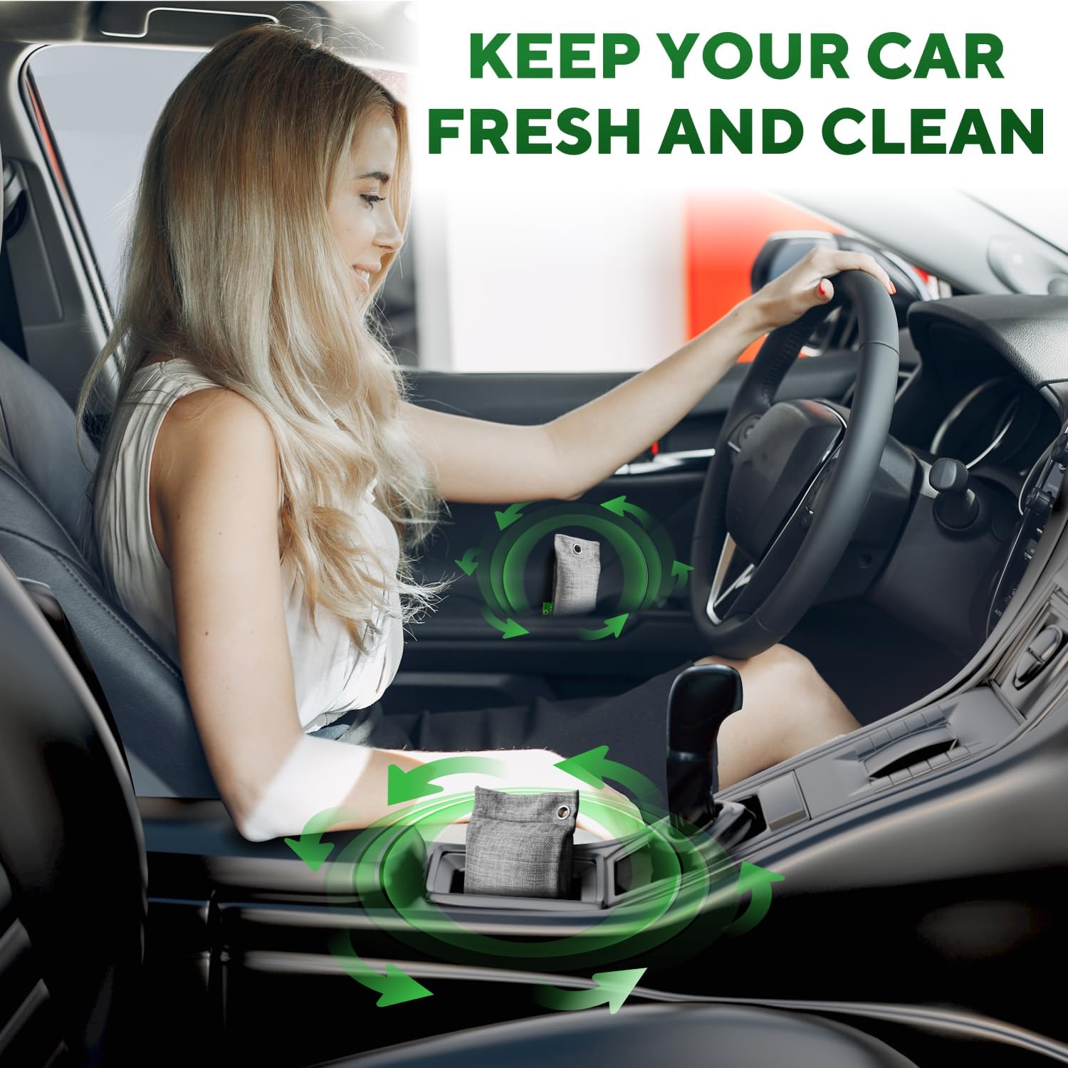 Refrigerator Deodorizer 12-Pack Bamboo Charcoal Air Purifying Bags for Shoes and Cars