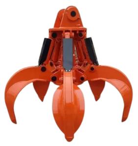 Quality CE Approval Mechanical Orange Peel Grab , Excavator Hydraulic Grapple For CAT320 wholesale