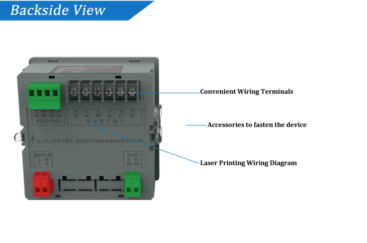 NEW 300 Series 96*96mmThree Phase LCD AVHz,kwh Multi-function Power Meters