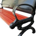 Haoyida 1200mm Cast Iron And Wood Garden Bench Advertising