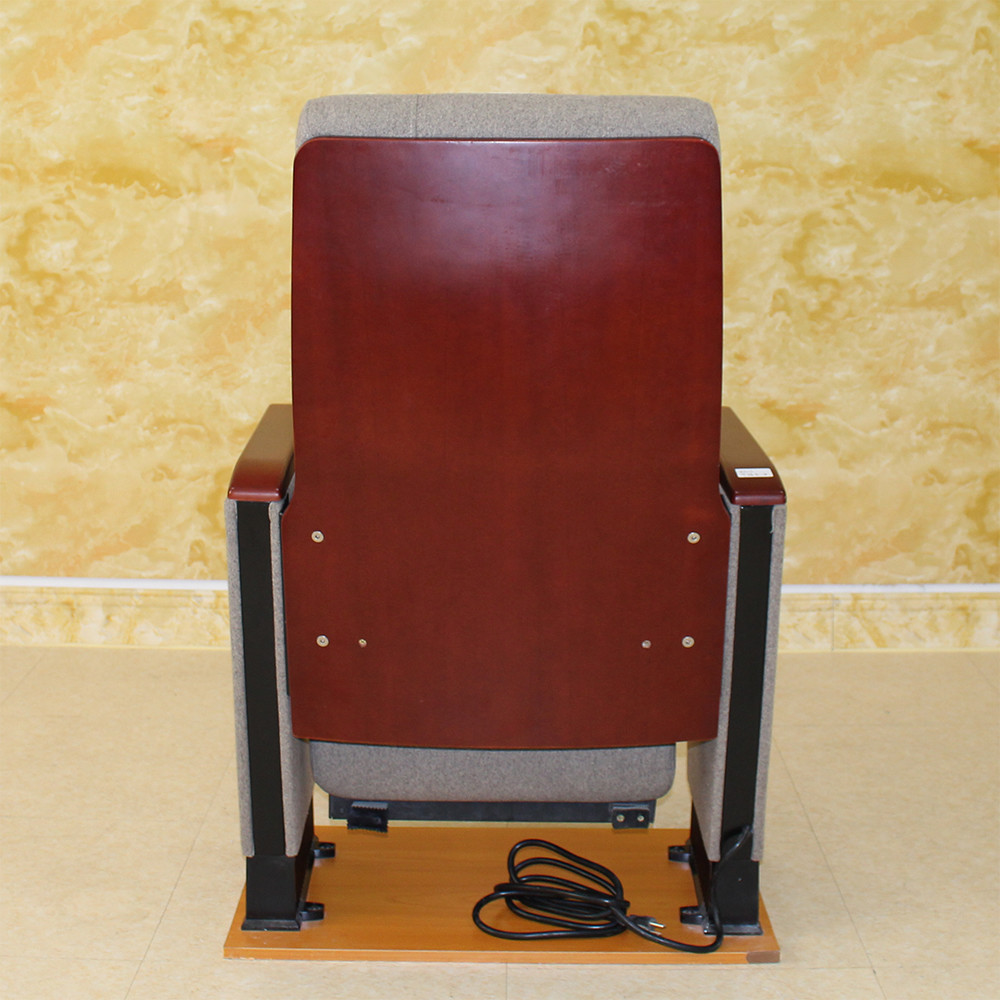 Rechargeable Folding Auditorium Seating , Practical ODM Cinema Chair With Cup Holder