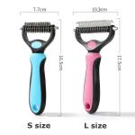 Pet Grooming Stainless Steel Brush 17 9cm Double Side Comb Dogs Sustainable