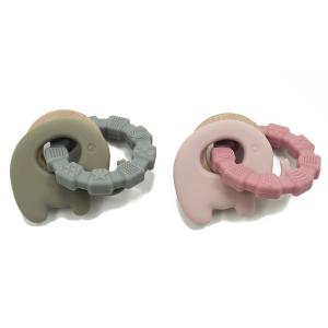 Quality Easy Grip Shapes OEM Organic Teething Ring For Little Hands wholesale