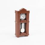 MOC bricks home decoration pendulum vintage clock accessories mini building