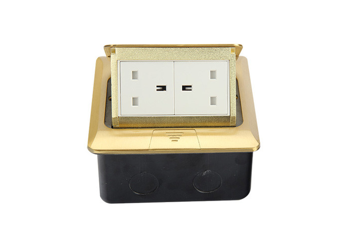 Soft Style Brass Alloy Pop Up Type Floor Receptacle Outlet With GFCI TR 125V 20A