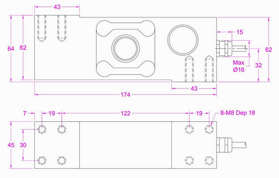 platform scale load cell 600kg 500kg 300kg 200kg 150kg 100kg