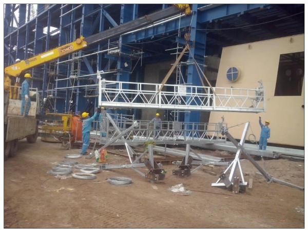 High rise maintenance galvanied steel ZLP630 suspended platform