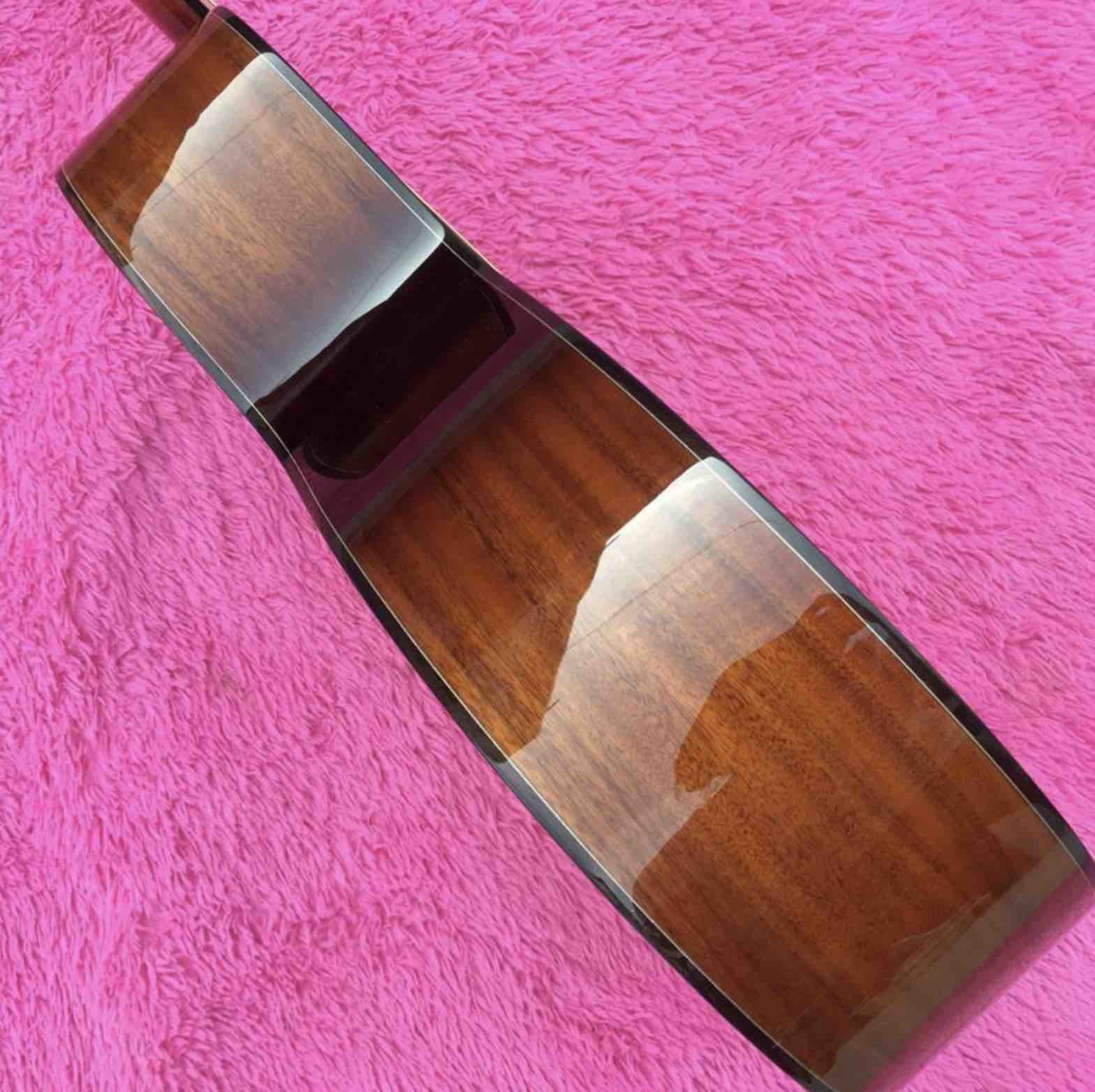 Solid Koa Wood Cutaway Rosewood Fingerboard GK24ce Acoustic Electric Guitar