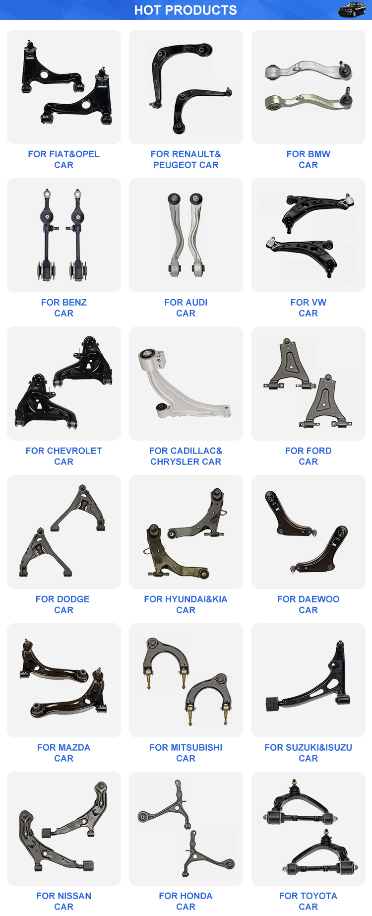 Position Lower Control Arm for Mitsubishi Galant 2000-2005 MR369796