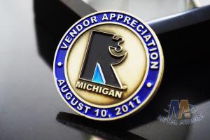 Quality Despoke Zinc Diecast Custom Challenge Coins Promotional Coins Eagle Logo wholesale