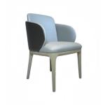 Modern Style Customized Ash Wood Leather Chair for Indoor Hotel Dining Room