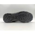 Mens Outdoor Hiking Boots Breathable Mid Top Work Shoes With Side Zipper