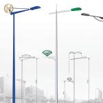 85um Galvanized Light Pole Q235B Metal Light Post Earthquake Resistant