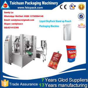Quality Doypack stand up pouch filling , sealing , packging machine for liquid , oil wholesale