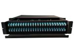 2U 48 Port Fiber Patch Panel , Rack Mounted 96 Cores LC Fiber Patch Panel