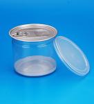 Single Wall Plastic Storage Canisters With Aluminium Lid Small Capacity
