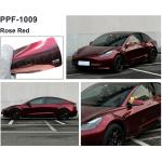 8 Mil Rose Red Color Paint Protection Film Aliphatic TPU Hydrophobicity PPF Wrap