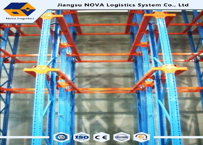 Powder Coated Drive In Pallet Racking Industrial Heavy Loading 1500 Kg