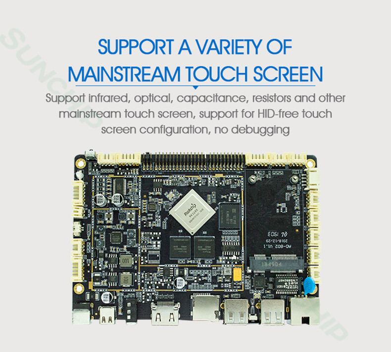 RK3399 Media Player Motherboard Lcd Advertising Display Armboard