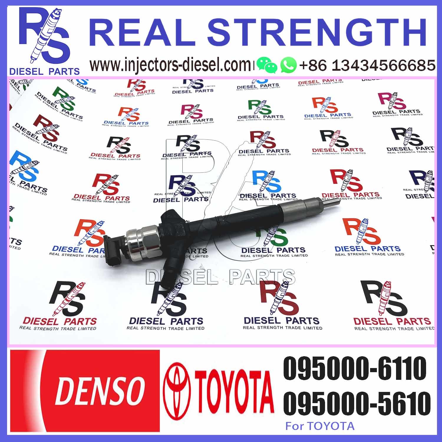 0950006110 0950006111 Hot Selling Diesel Common Rail Injector 095000 6110 095000 6111 095000-6110 095000-6111 for Toyot