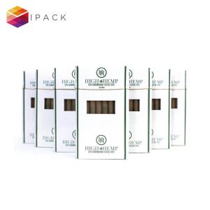Quality OEM Hot Stamping Paper Cigarette Box For PVC Window wholesale