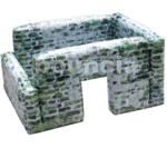 0.9mm Inflatable Paintball Bunker Inflatable Cannon