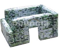 0.9mm Inflatable Paintball Bunker Inflatable Cannon