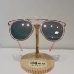 Acetate Transparent Double Bridge Round Sunglasses 22mm Glare Protection Glasses