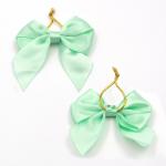 Polyester Satin Pink Ribbon Bow ISO14001 Christmas Ribbon Bows