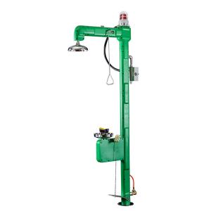 Quality Green Tempered Water Eyewash Stainless Steel With Sound And Light Alarm wholesale