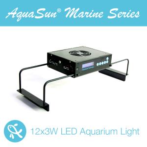 Quality programmable systems led aquarium lights AquaSun 36x3W Bridgelux &amp; Epistar led aquarium lighting for marine tank wholesale