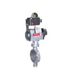 Stainless Steel Triple Eccentric Pneumatic Butterfly Valve High Performance