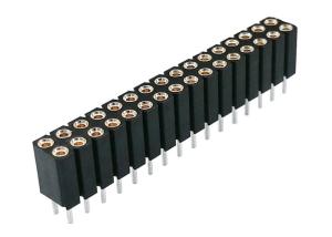 Quality 2.54mm Round Pin Female Header DIP Type Straight For Medical Equipment wholesale