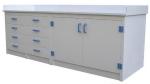 PP White Chemistry Lab Furniture , Lab Sink Cabinet Long Life Span