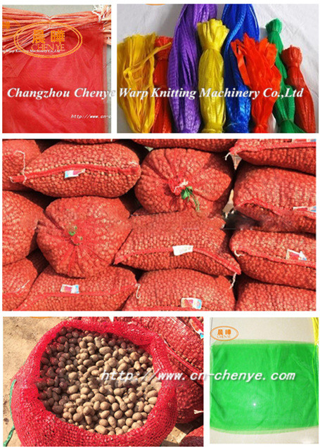 Vegetables Bag Manufacturing Machine Double Needle Bar , 200-480 Rpm Speed