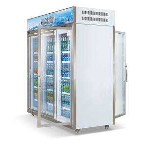 Quality Fan Cooling Dual Side Upright Display Refrigerator wholesale