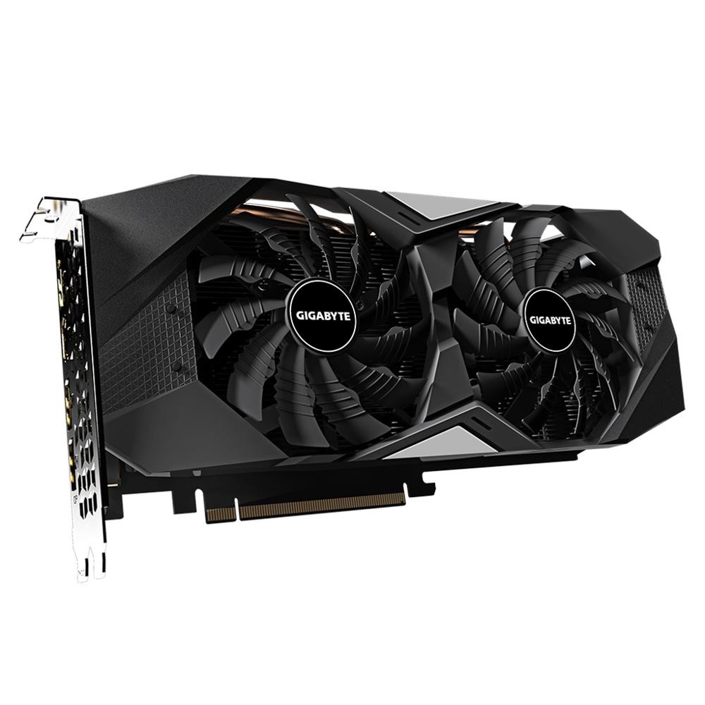 GIGABYTE GeForce GTX1660Ti WINDFORCE 6G GPU with 2 X 100 mm Unique Blade Fans Grapics Card (GV-N166TWF2-6GD)