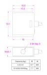 Miniature Force Sensor 25lb Futek QSH02033 S-beam Jr. Load Cell 10kg
