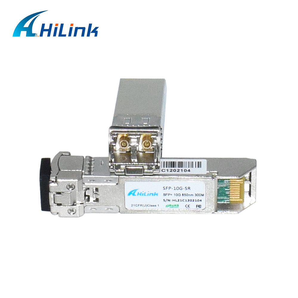 SFP+ 10Gig Ethernet Module 10G SR 850nm 300M LC Duplex DDM Fiber Optic Transceiver for 4G Network WDM Function for FTTH SFP-10G-SR