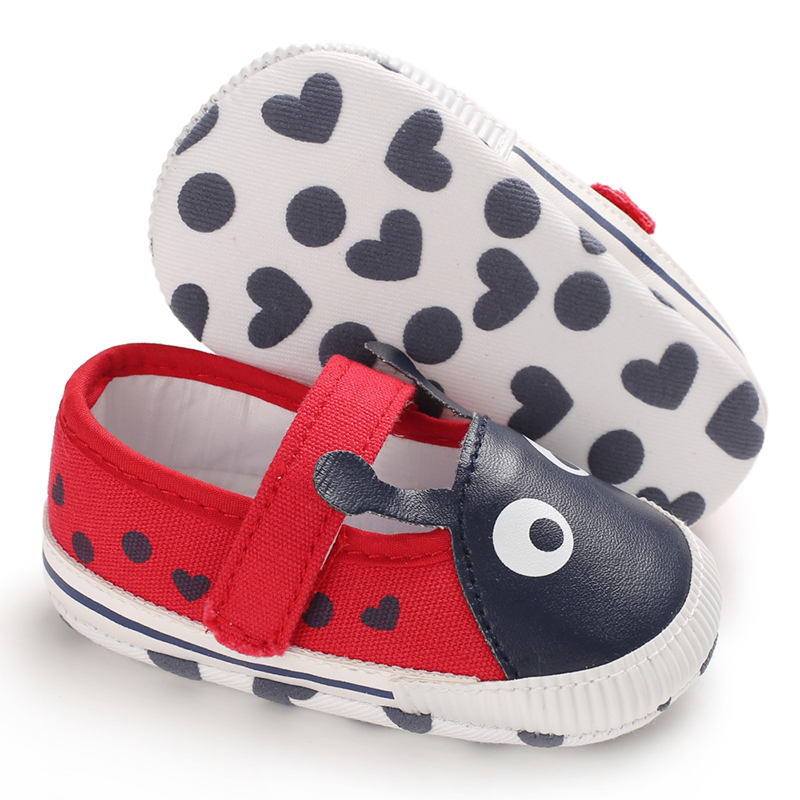 popular pu&cotton Red shoes lovely worm toddler boy girl cute babe shoes