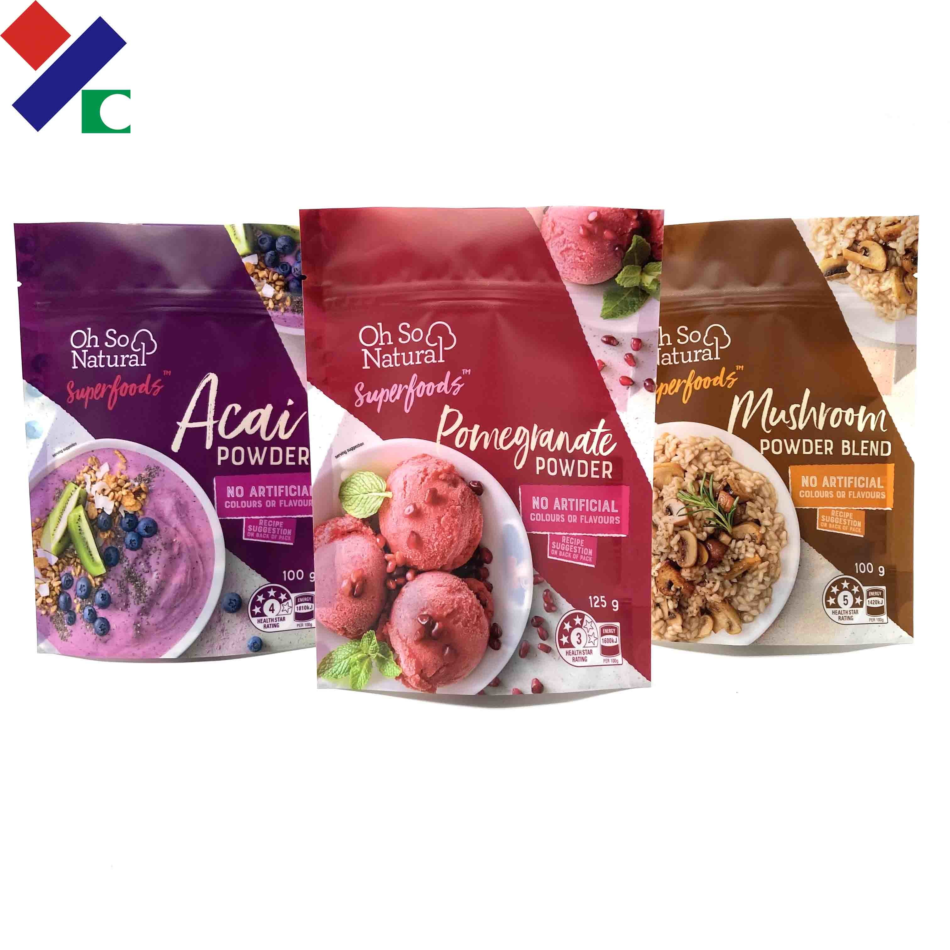 Eco Friendly Bolsa Transparent Stand Up Pouches With Window Customizable