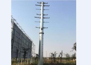 Quality Green Field Tubular Galvanized Steel Pole Anti Rust Long Life Span wholesale