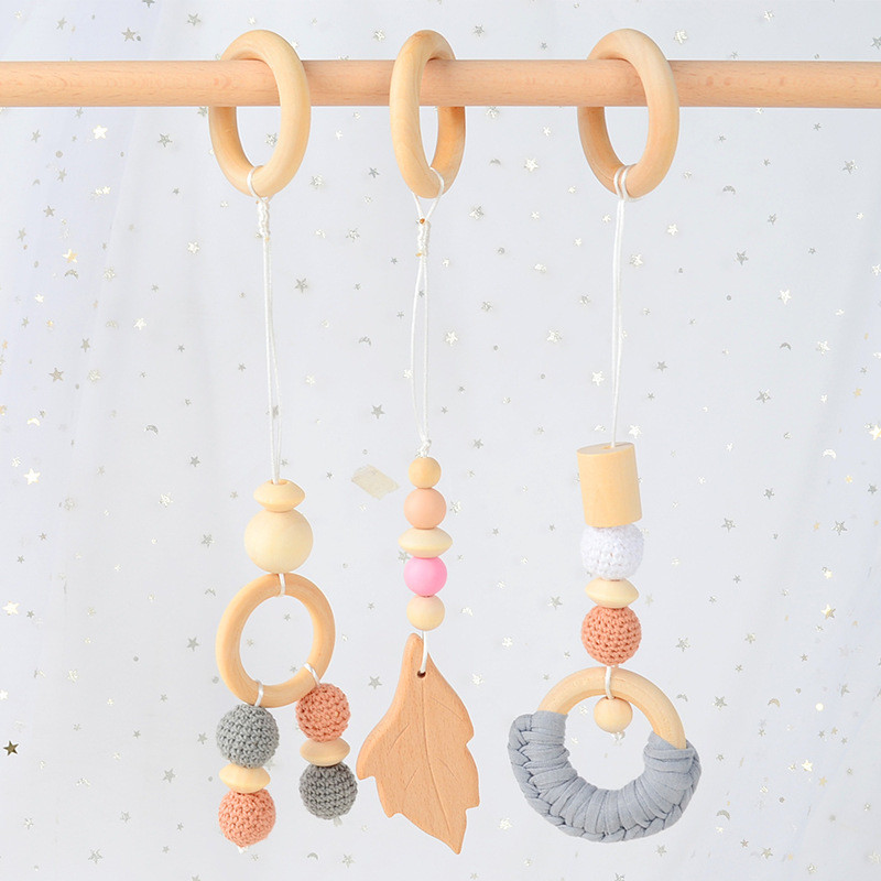 DIY Ornament Baby Molar Teether Accessories Color Crochet Bear Baby Molar Bracelet Stall Toy
