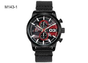 Quality PU Leather Strap Precision Quartz Watch Brown Black Red Optional wholesale