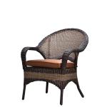 Brown Aluminum Poly Rattan Non Toxic Outdoor Table Chairs