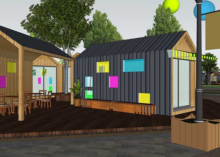 ISO 40HQ Modular Prefab Container Homes , Water Proof Shipping Containers Homes
