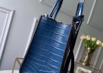 Luxury Cross Body 23cm Crocodile Skin Tote Bag Lock Decoration